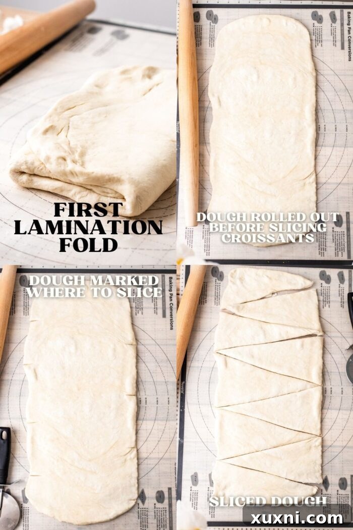 slicing the croissants overview