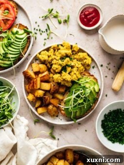 chickpea scramble on a plate
