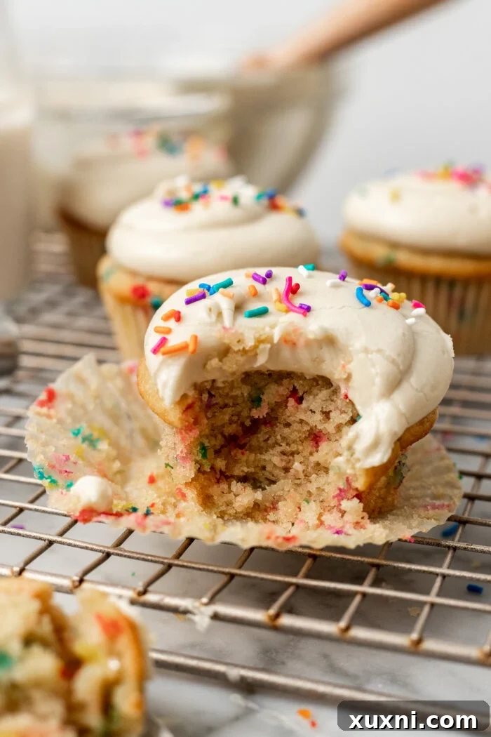 Vegan Funfetti Cupcakes Perfectly Moist for Four Days 9 bitten vegan funfetti cupcake