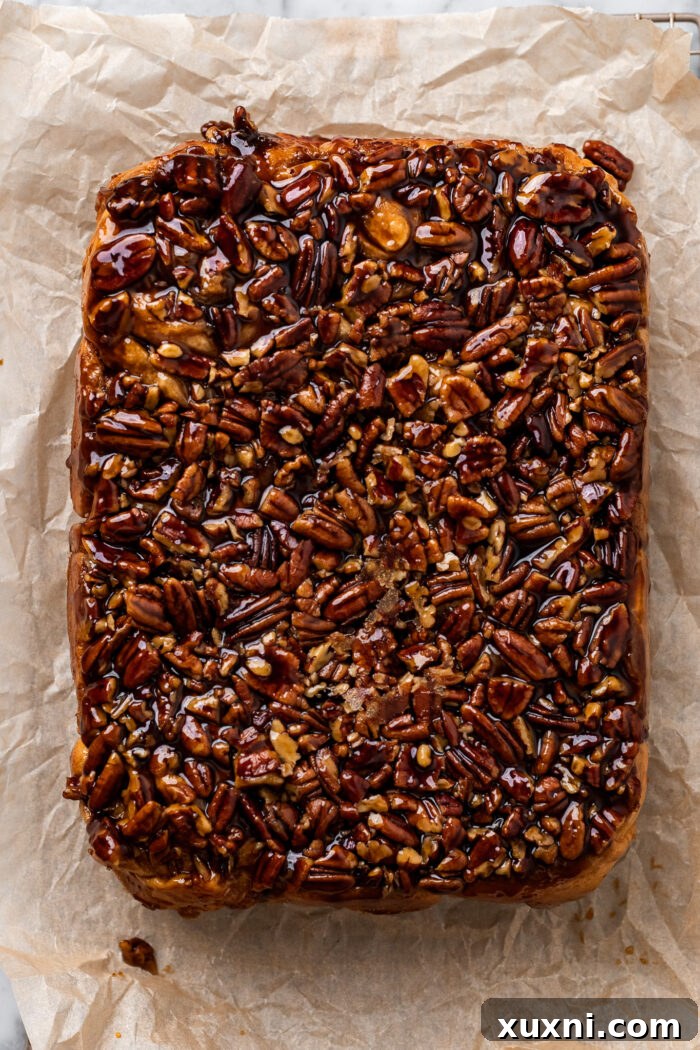 sticky buns without parchment paper