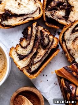 slices of vegan babka
