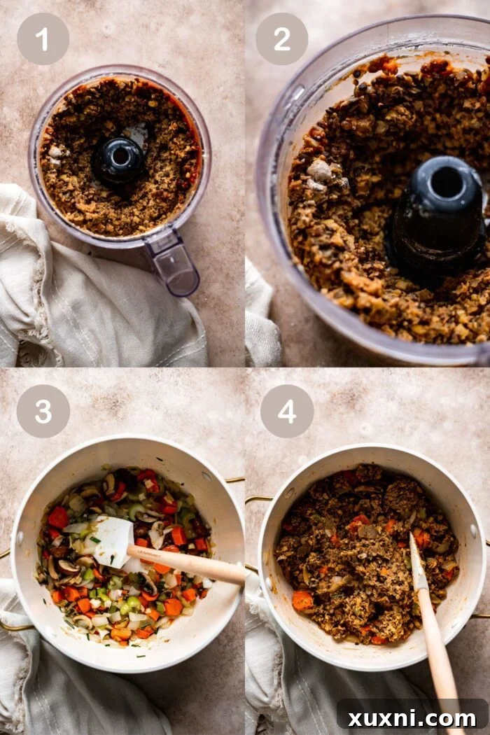 how to make vegetarian Wellington filling