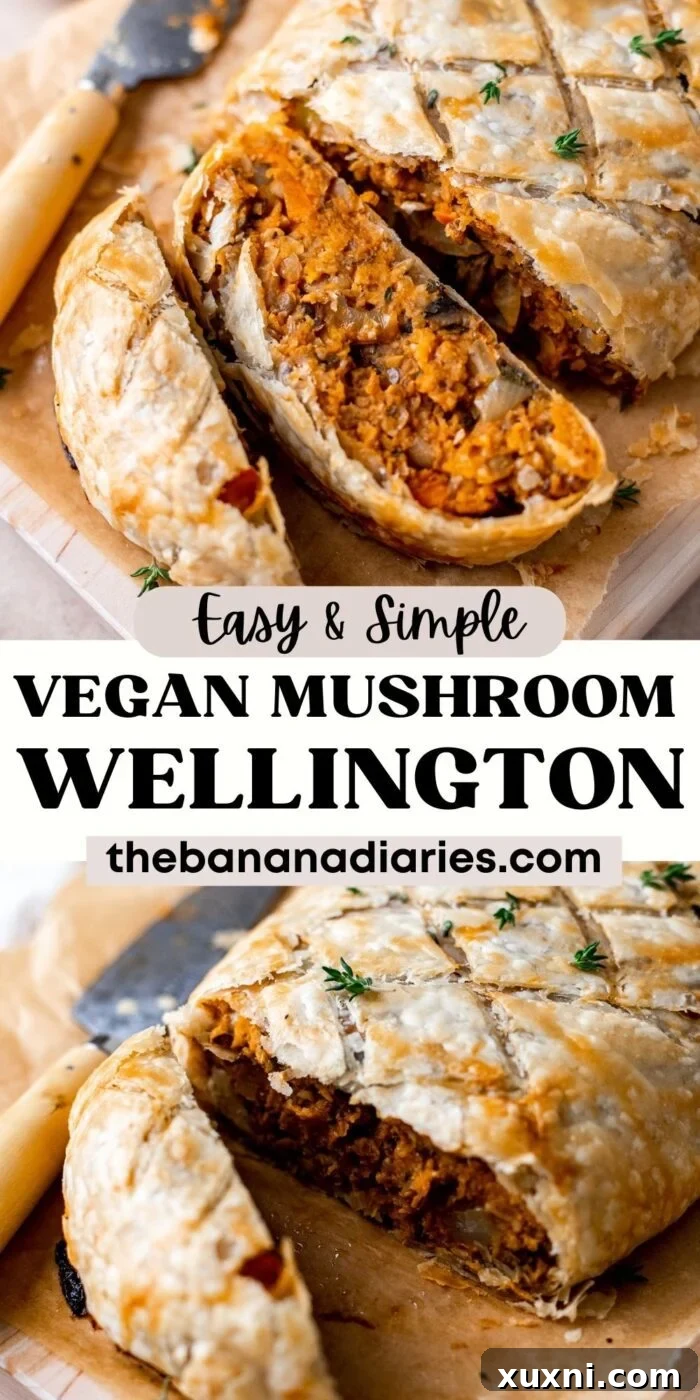 Buttery Herbed Vegan Wellington Recipe (Simple and Delicious!) pinterest pin
