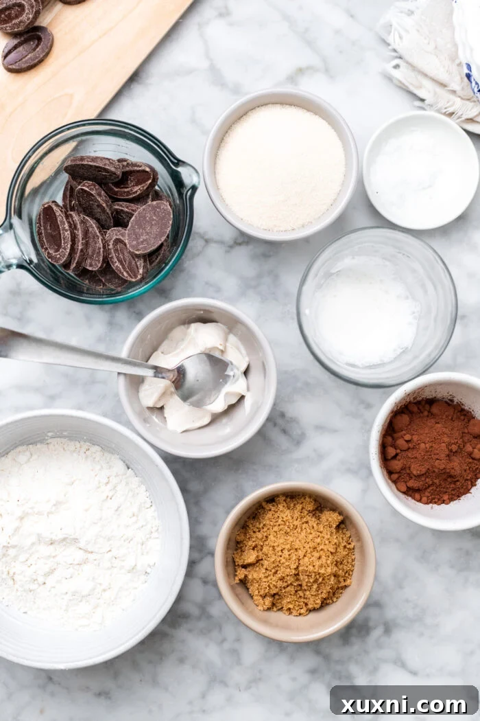 Small Batch Molten Vegan Peanut Butter Brownies with Toasted Caramel Flavor 4 ingredients for peanut butter brownies