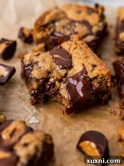 bitten peanut butter blondie