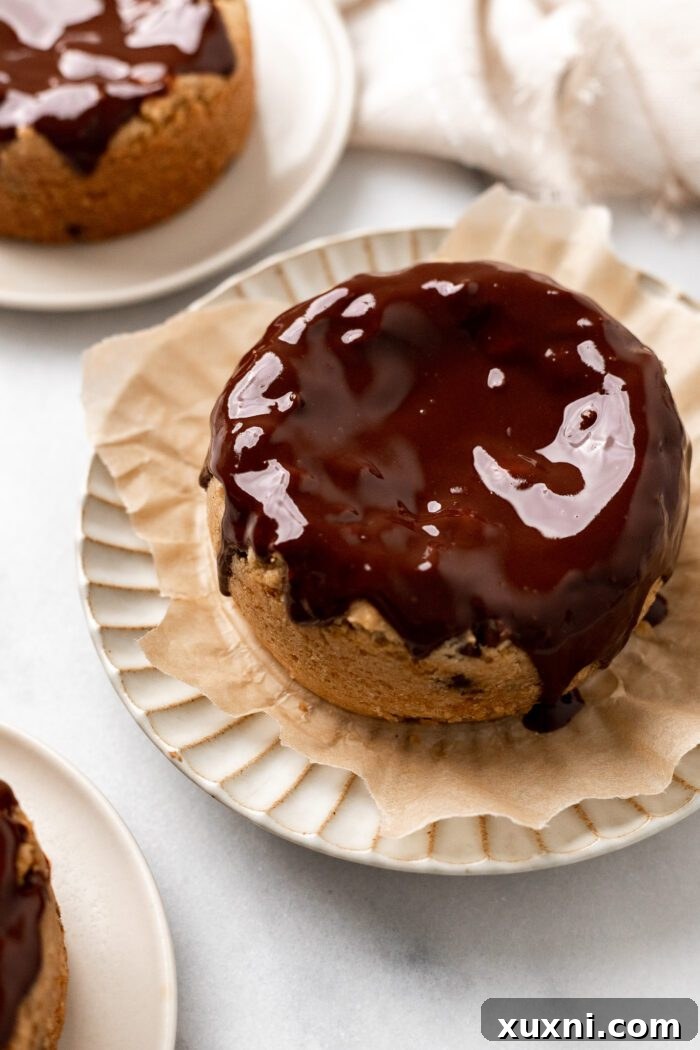 vegan cookie cake with ganache