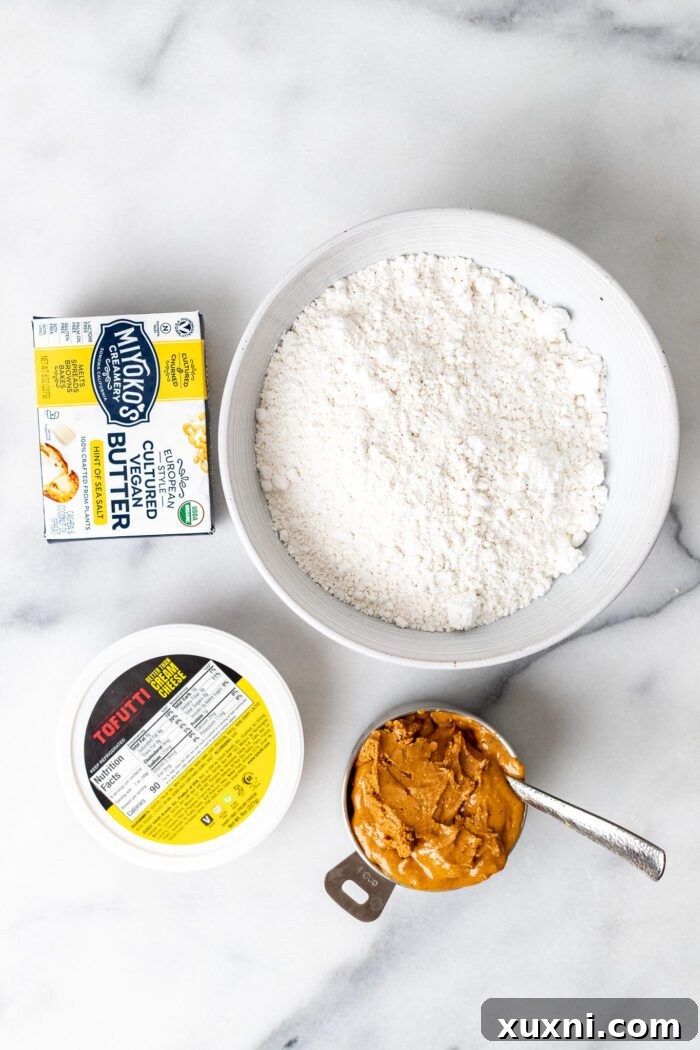 Foolproof Ultra Creamy Vegan Peanut Butter Frosting 4 vegan peanut butter frosting ingredients