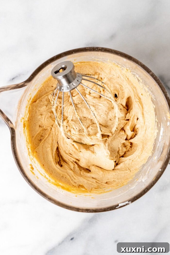 Foolproof Ultra Creamy Vegan Peanut Butter Frosting 7 vegan peanut butter frosting in bowl