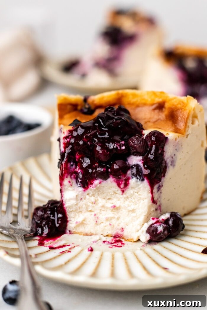 slice of bitten burnt Basque cheesecake