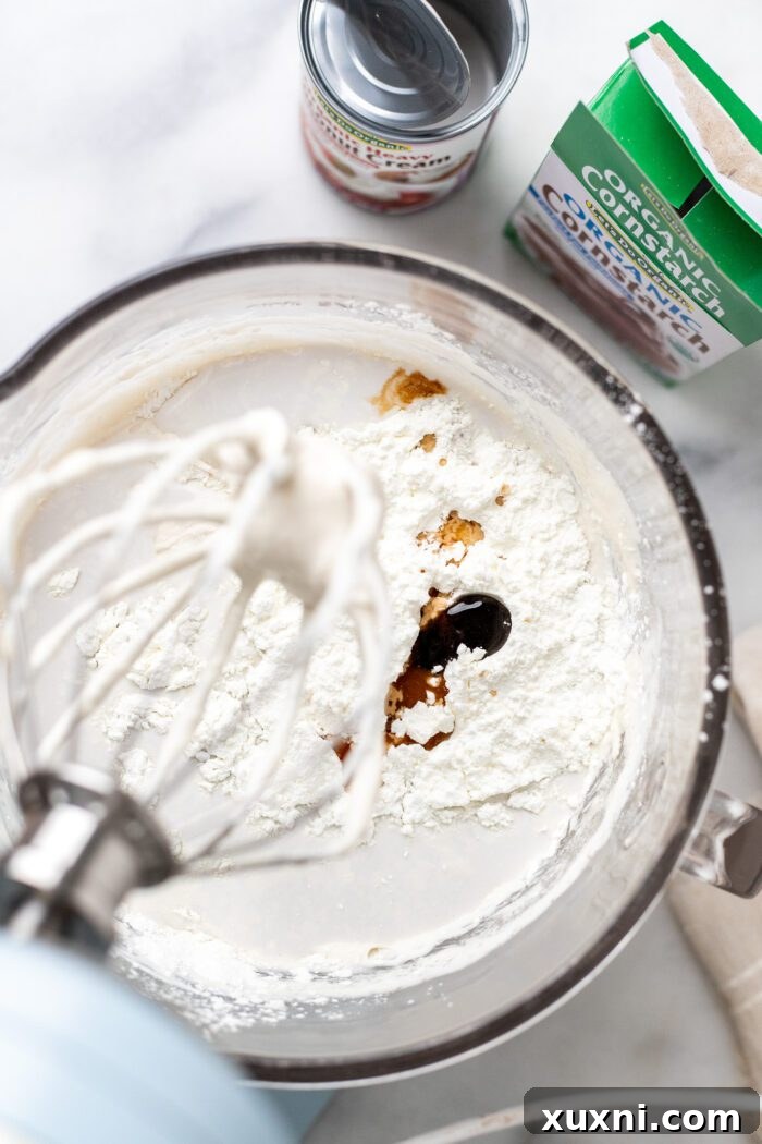 burnt Basque cheesecake batter being made