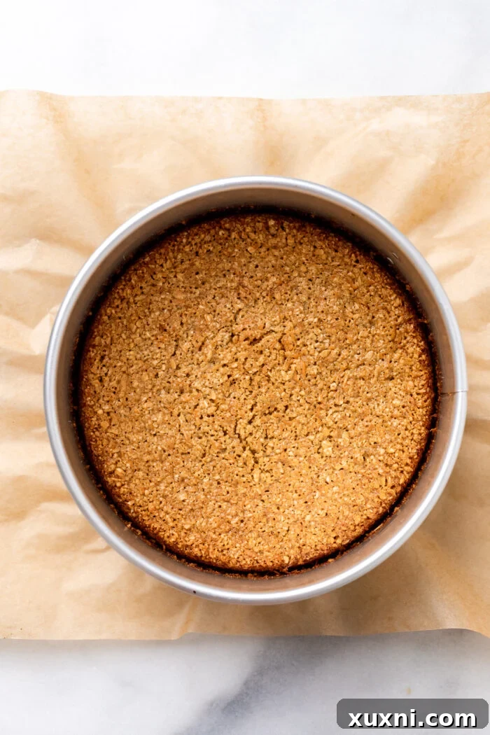 Freshly baked carrot cake layer, golden brown and perfectly set.