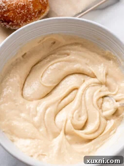 vegan pastry cream set in a bowl