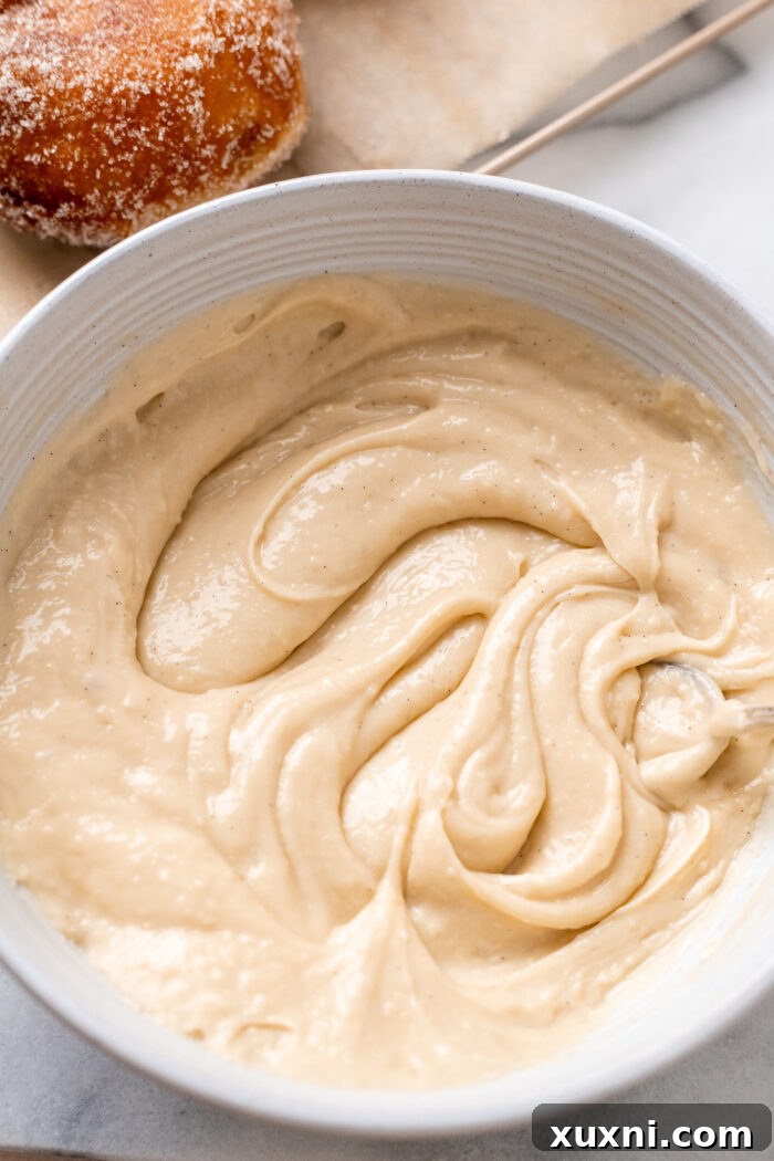 pastry cream in a bowl