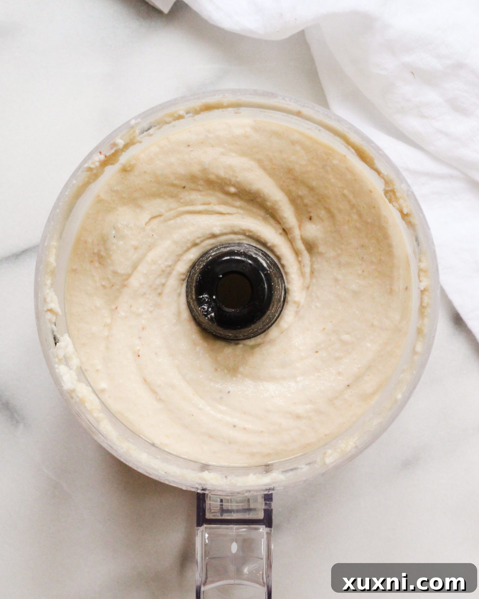 frozen nice cream in food processor