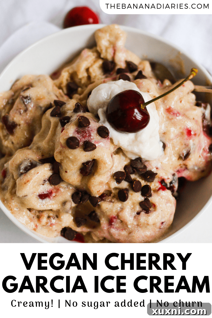 pinterest image for cherry garcia ice cream