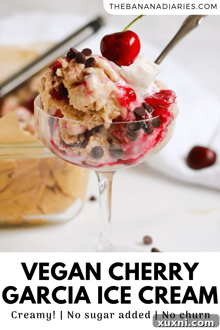 pinterest image for cherry garcia ice cream