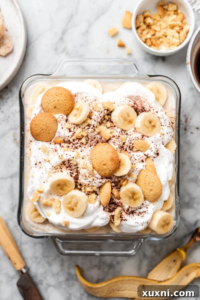 finished banana pudding tiramisu