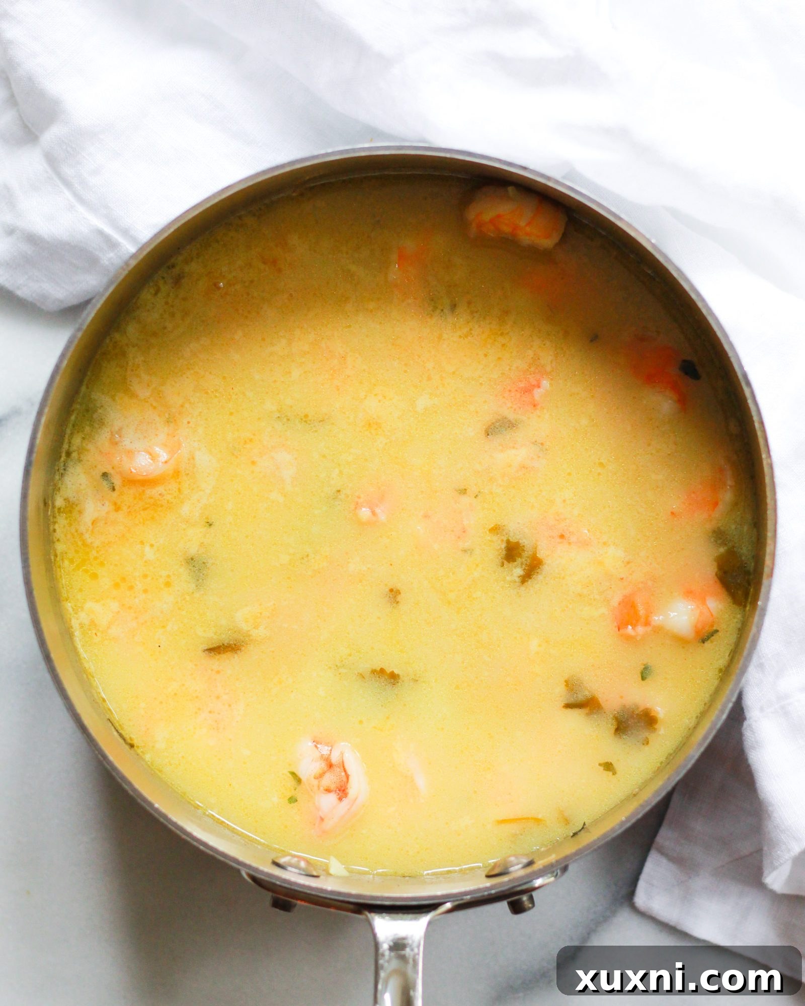 Creamy Thai Coconut Curry Shrimp 12 close up of thai coconut curry