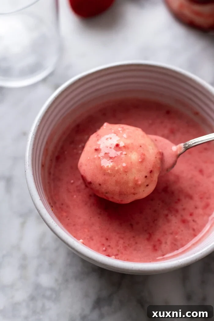 dipped ladyfingers in strawberry milk mixture