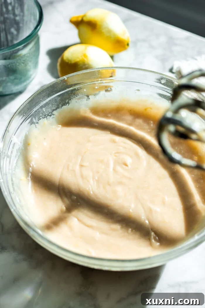 lemon brownie batter