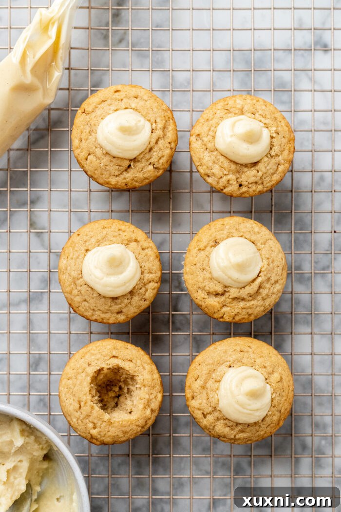 filled vegan cupcakes with pastry cream