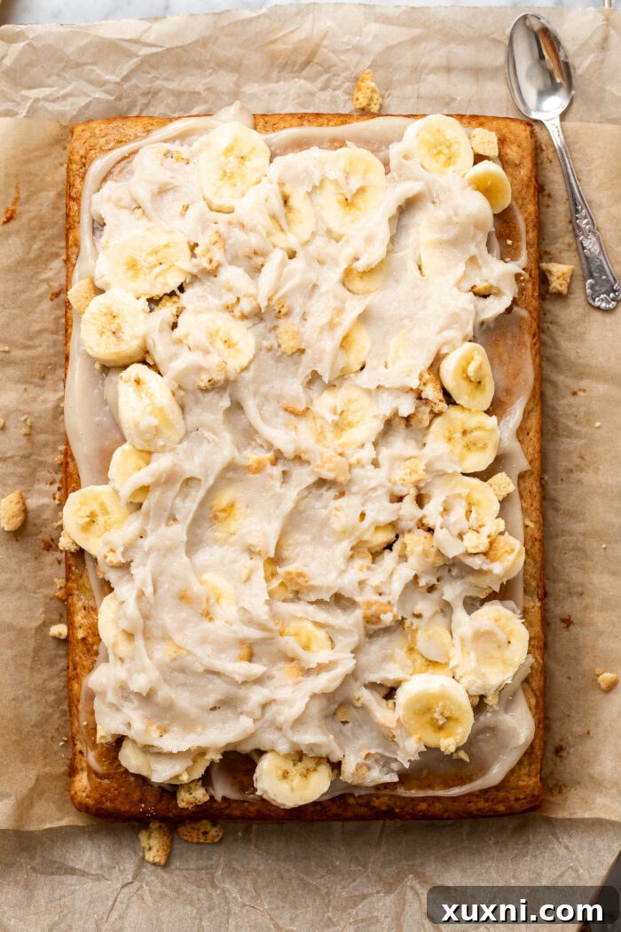 assembling the banana pudding