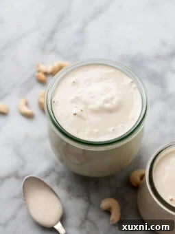 jar of cashew cream