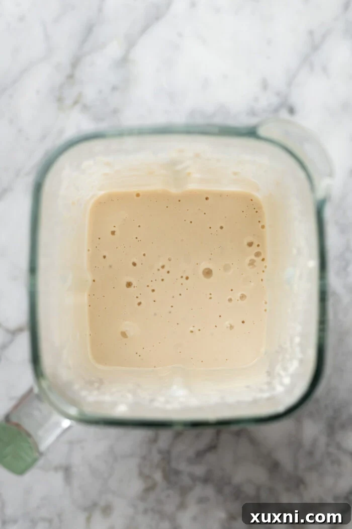 blended cashew cream