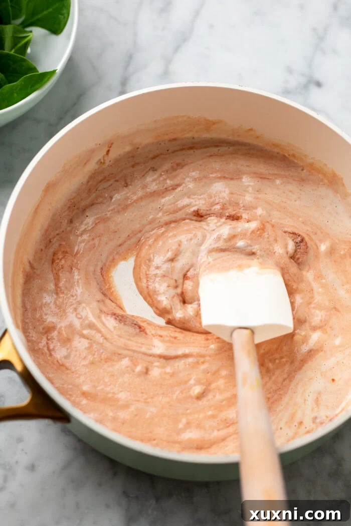 cooking the tomato sauce