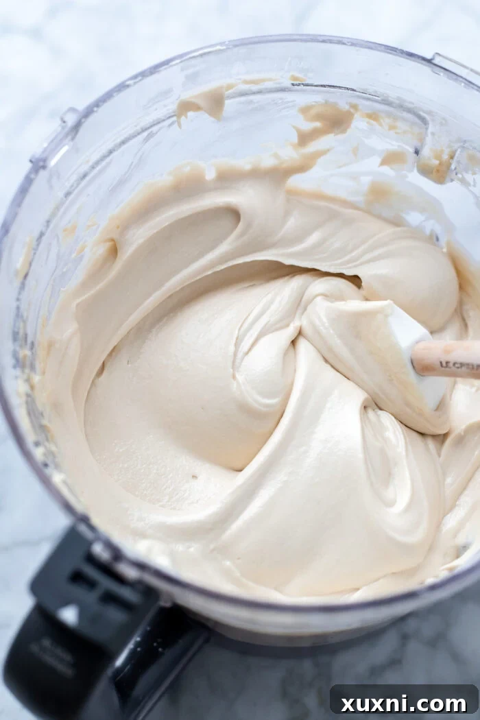 blended cheesecake batter