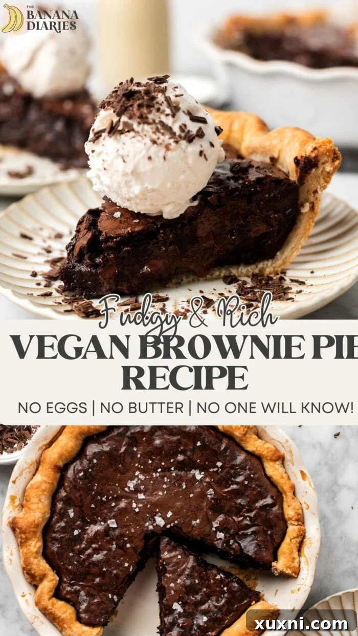 vegan brownie pie pin