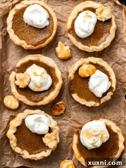 mini vegan pumpkin pies