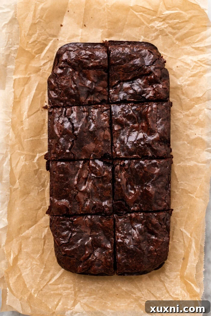 Vegan Small Batch Caramel Nut Brownies 14 Step 9: Slicing the cooled vegan brownies into individual portions