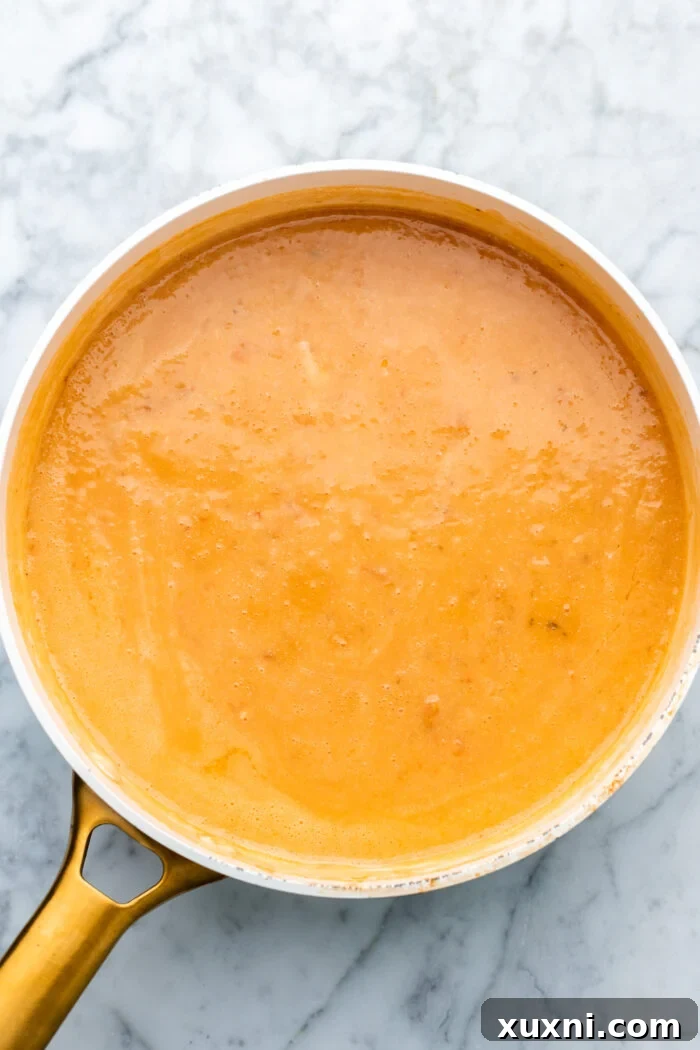 finished creamy marry me tofu sauce, rich and thick