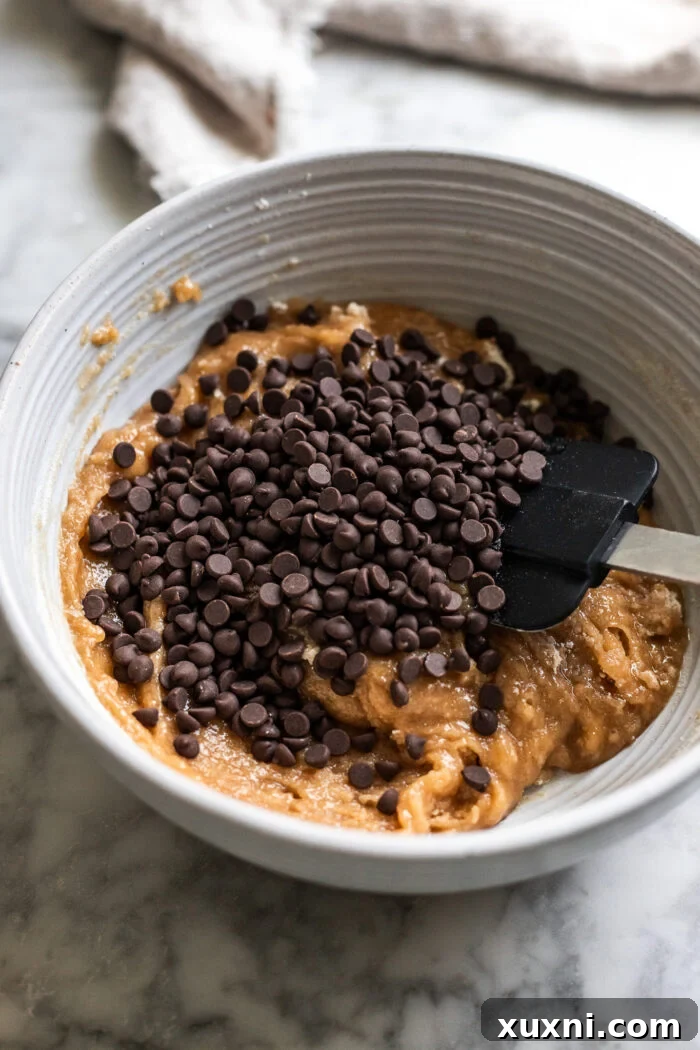 making the cookie dough