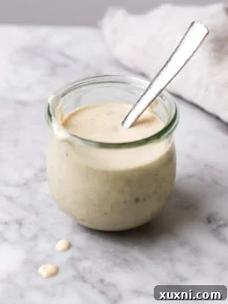 jar of Vegan Caesar dressing