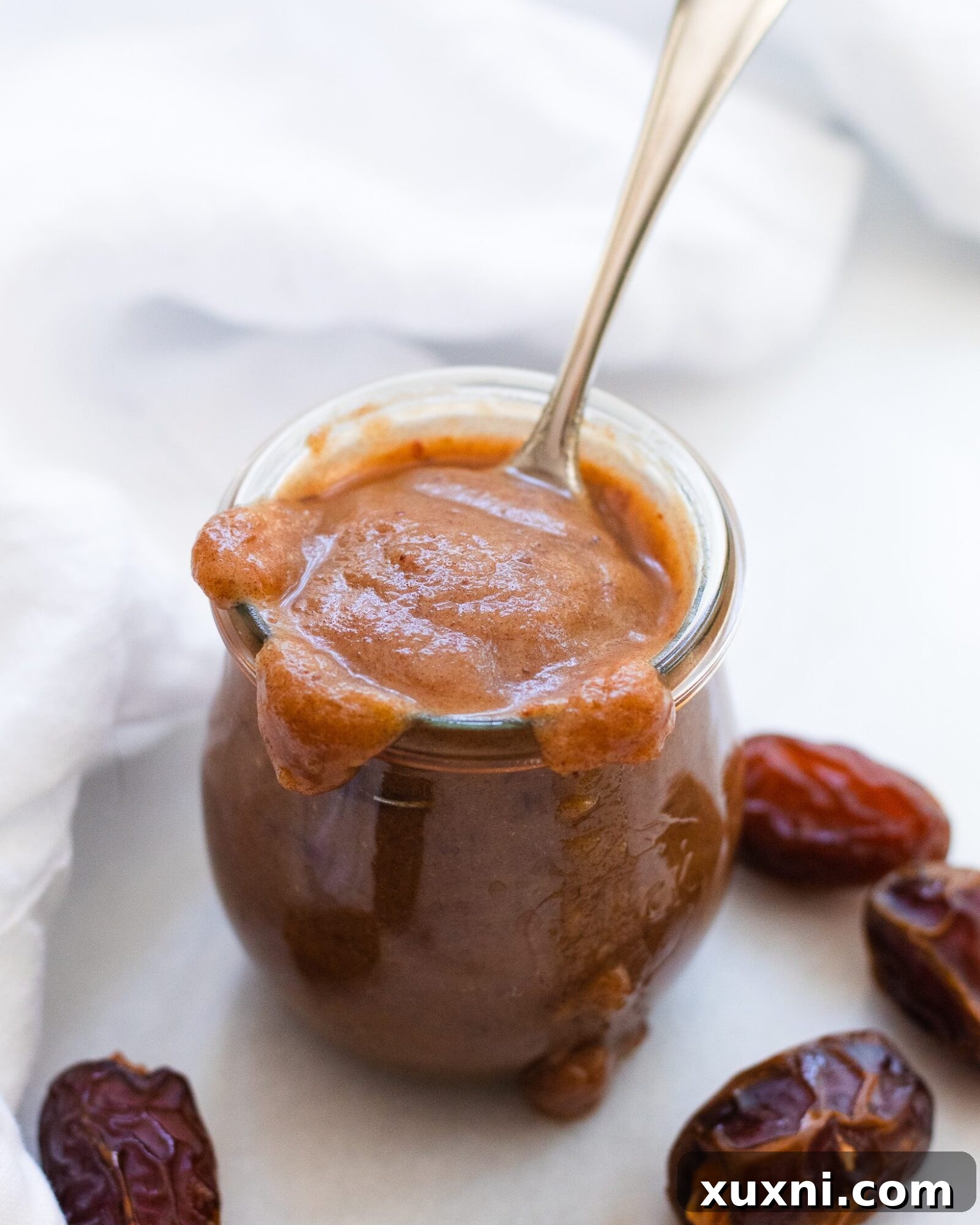 homemade salted caramel sauce in a jar