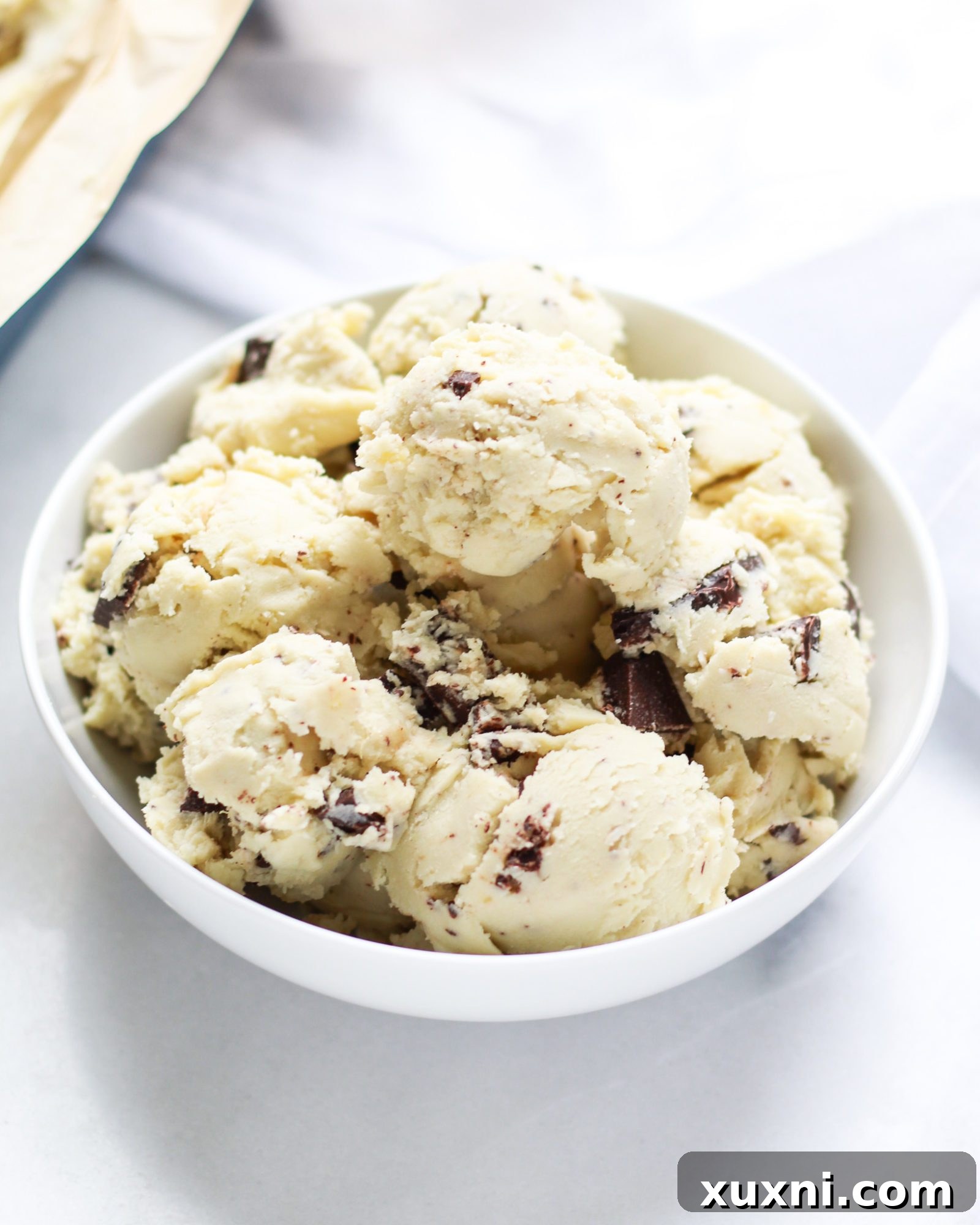 bowl of vanilla ice cream