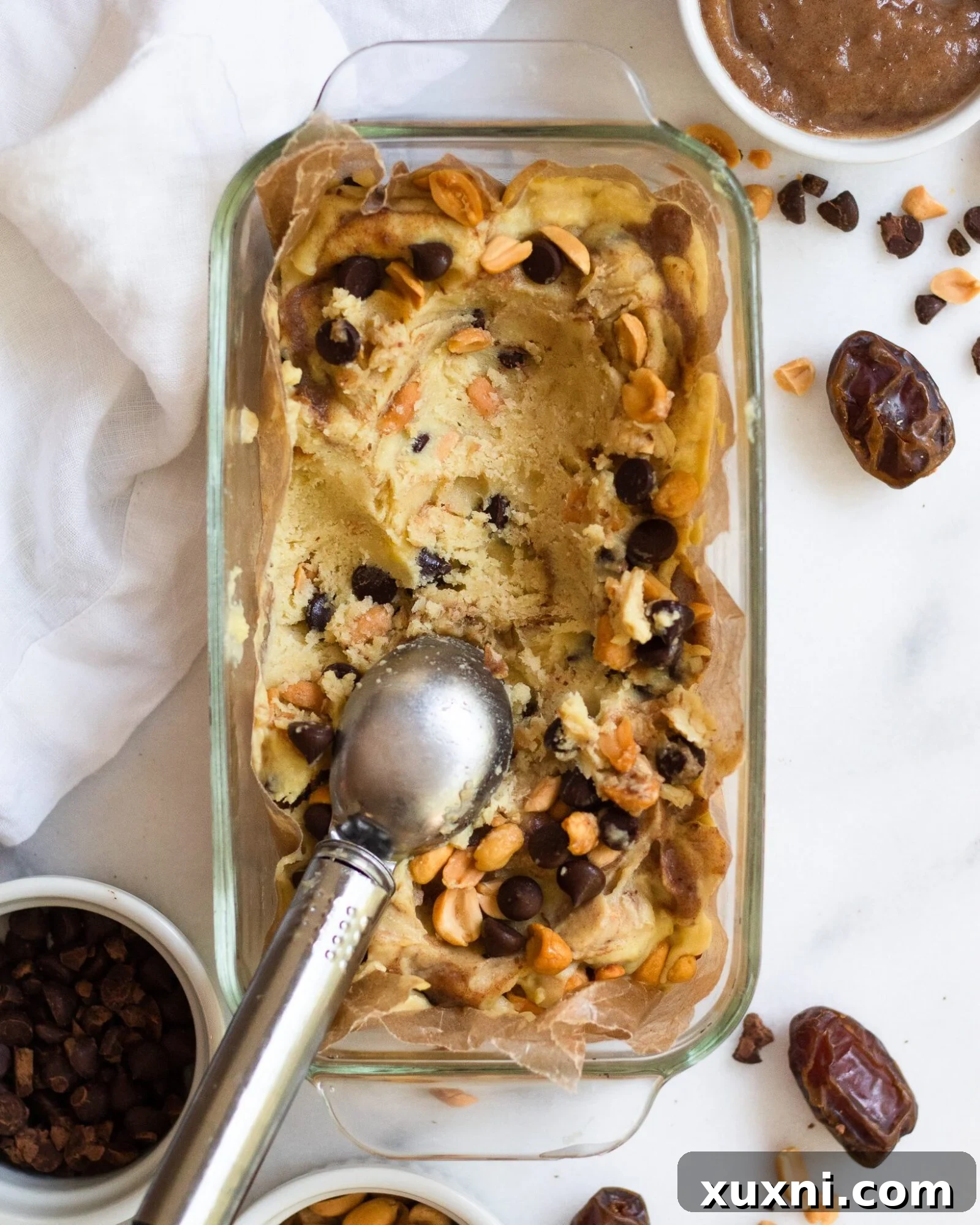 vegan Snickers ice cream