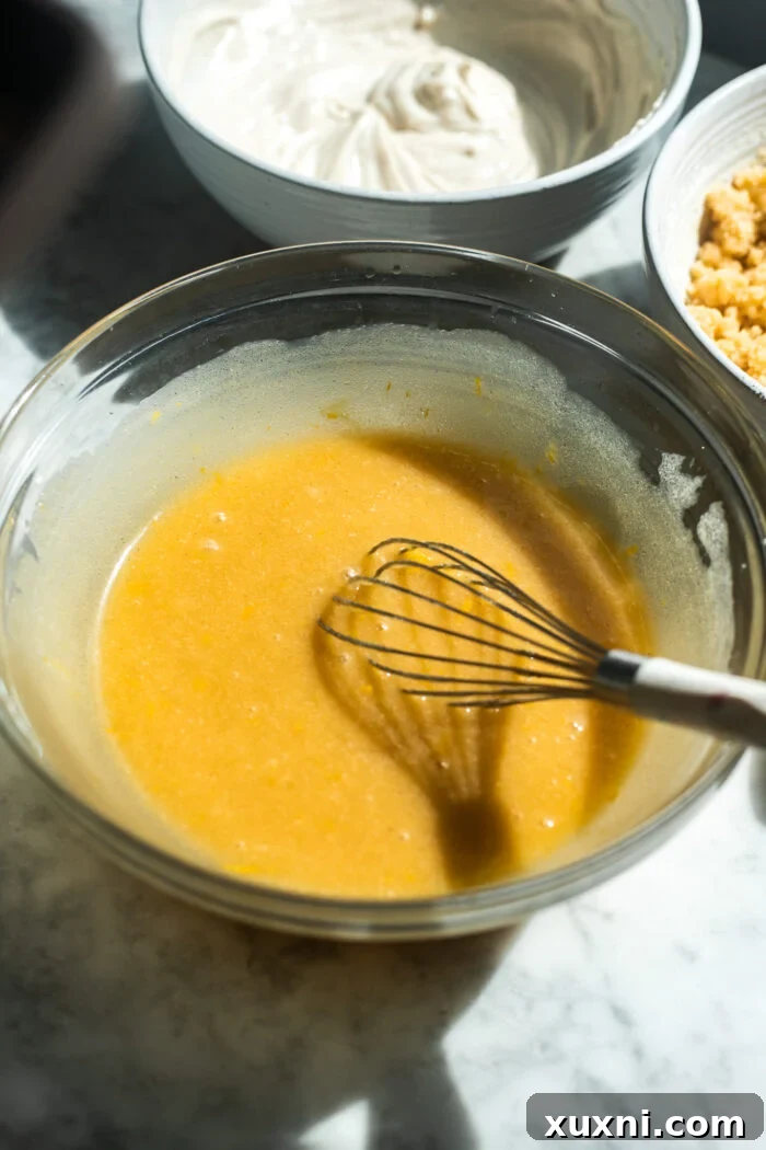 making the muffin batter