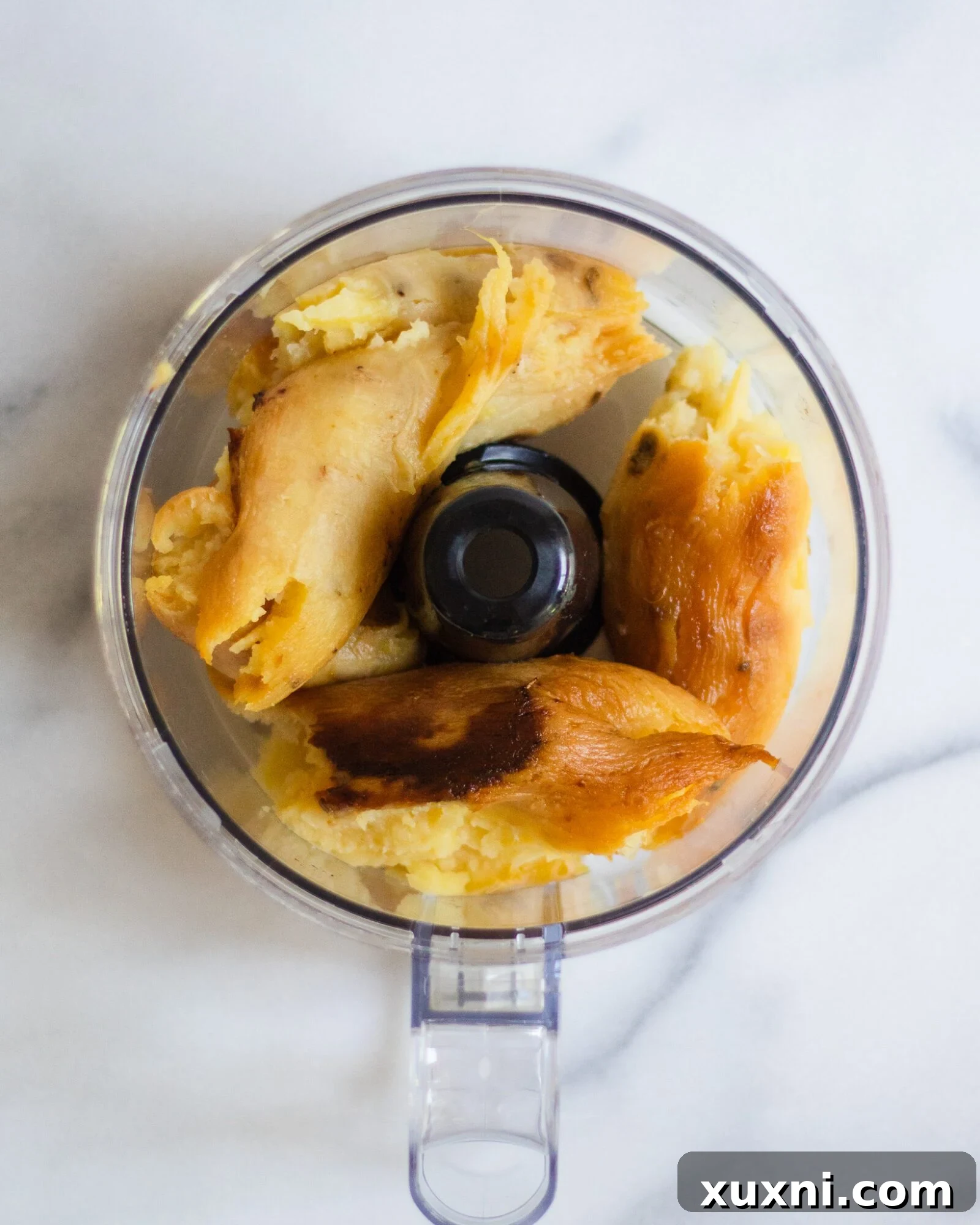 japanese sweet potato in food processor