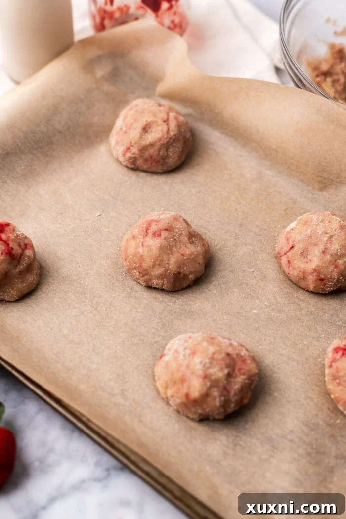 cookies before baking