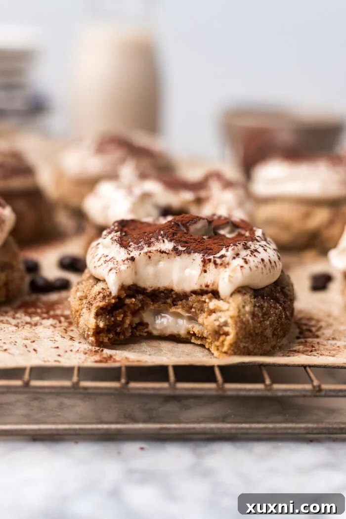 bitten tiramisu cookies