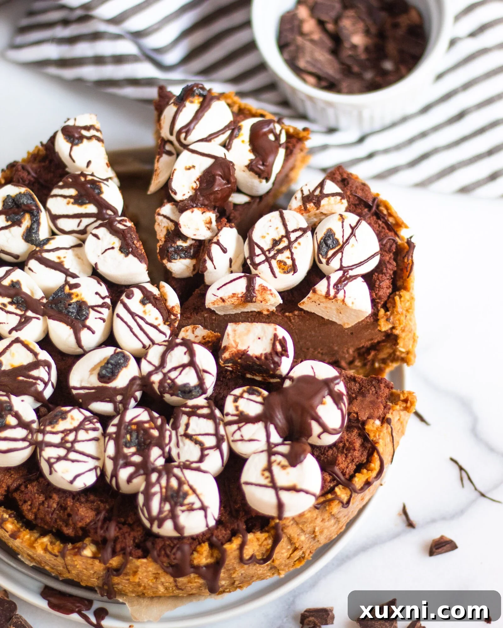 slices of toasted marshmallow pie