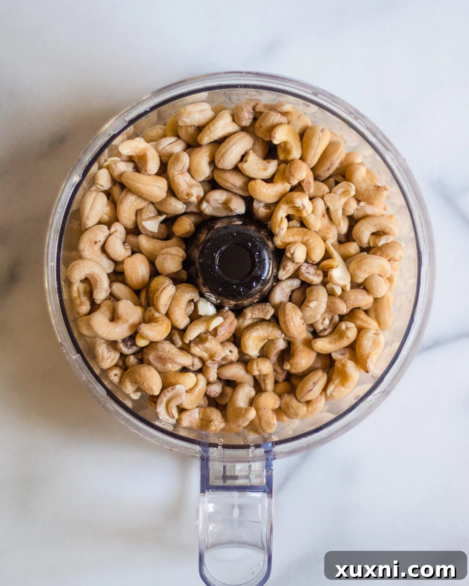 cashews in food processor