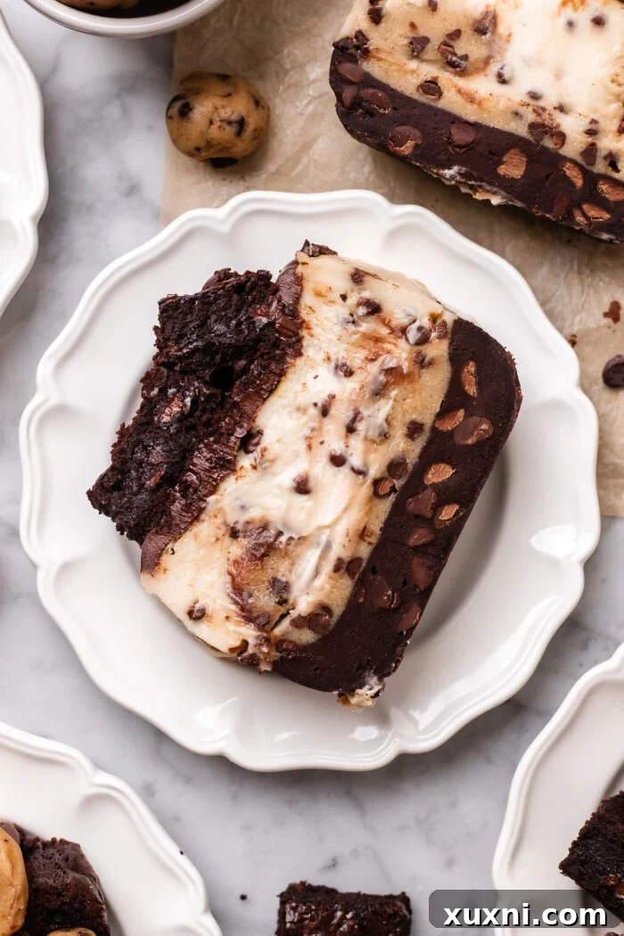 Plant-Powered Brookie Basque Cheesecake Bars for Small Cravings 2 Delicious plate of vegan brookie Basque cheesecake bars with a perfectly burnt top and visible brownie and cookie dough layers.