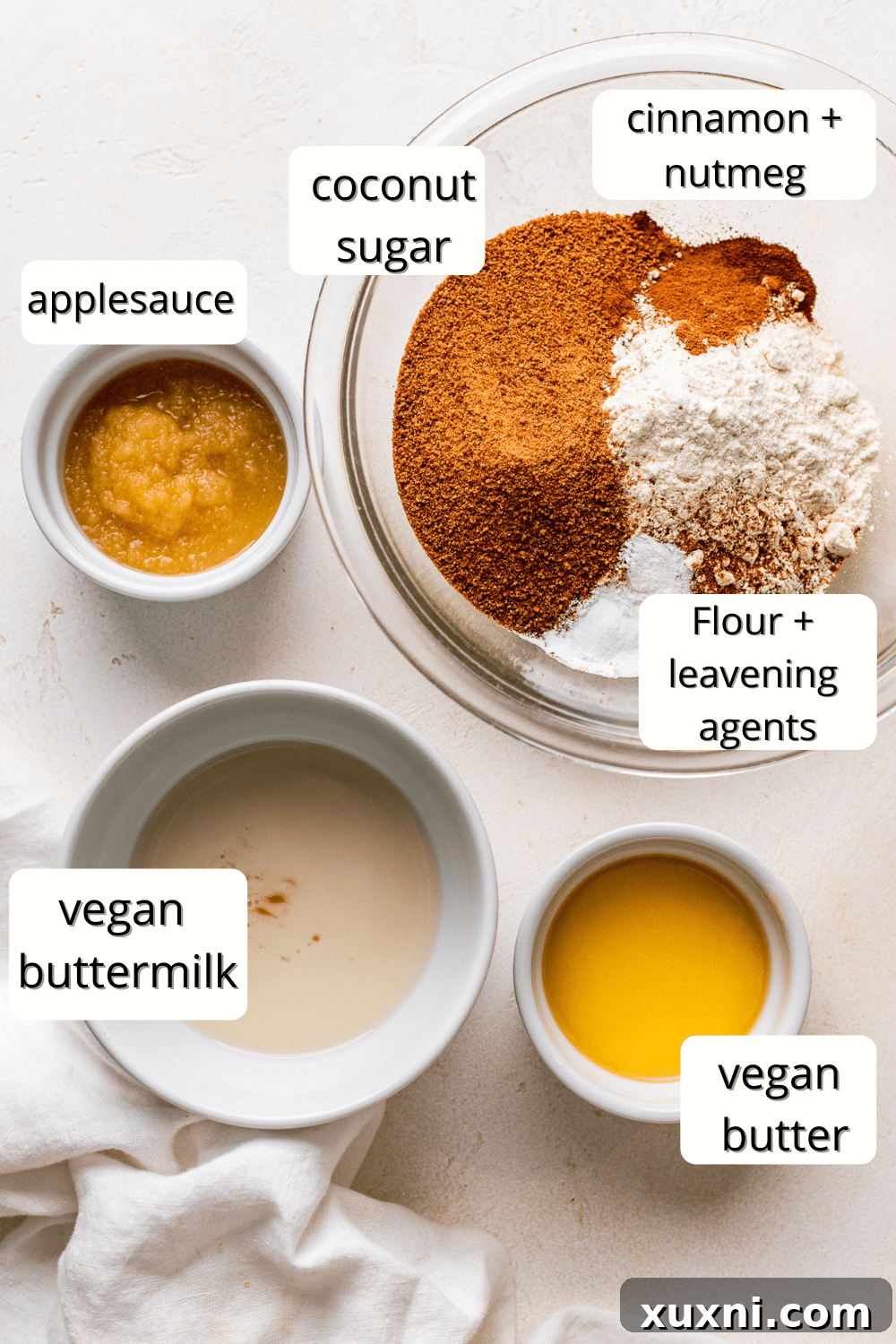 Effortless Vegan Gluten Free Cinnamon Sugar Donuts 4 vegan cinnamon sugar donuts ingredients