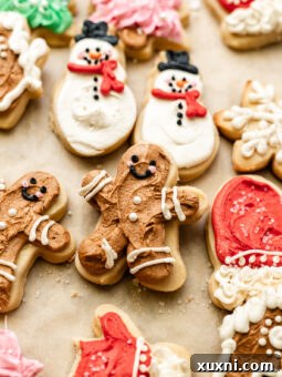Frosted vegan cream cheese sugar cookies