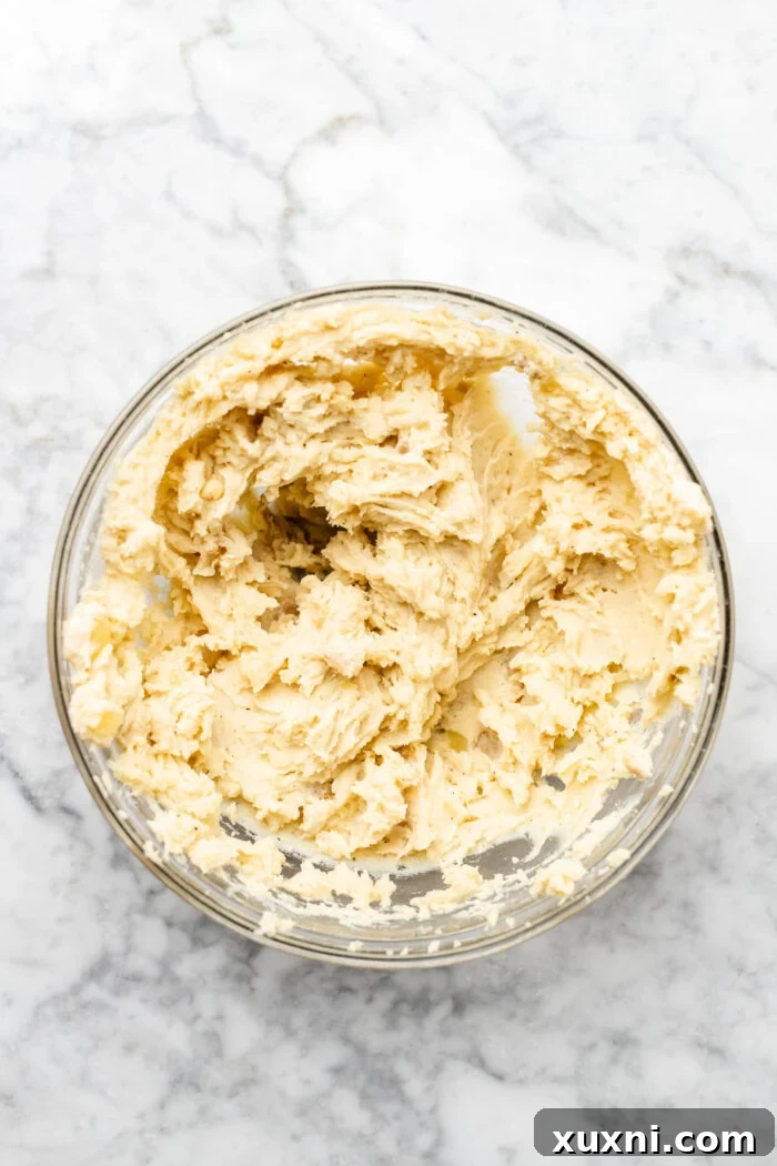 creamy mashed potatoes in a pot ready for the pie