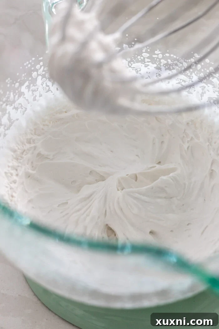 making the chocolate mousse